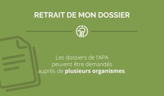 APA retrait dossier