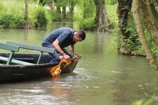 marais poitevin feu sur l'eau deux-sèvres